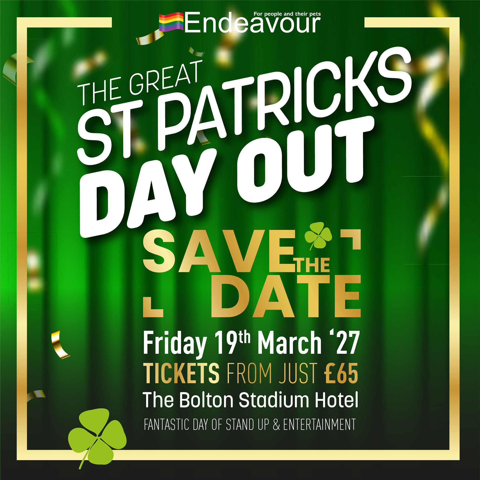 Endeavour's St Patricks Day Our Comedy Lunch 2027